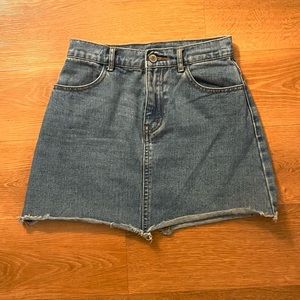 Size S denim mini skirt